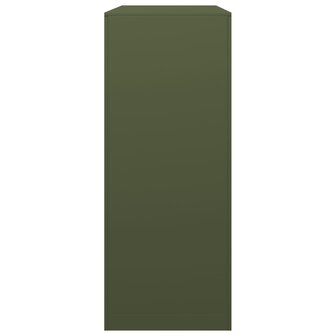 Haardhoutrek 100x40x100 cm staal groen 5