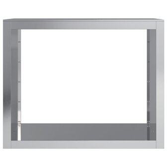 Haardhoutrek 100x40x80 cm gegalvaniseerd staal 4