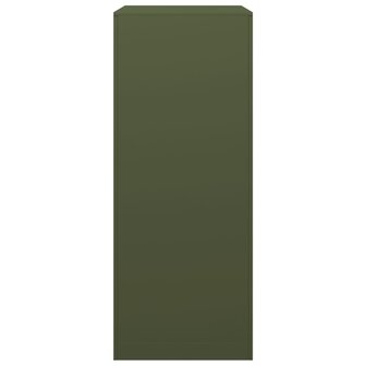 Haardhoutrek 60x40x100 cm staal groen 5