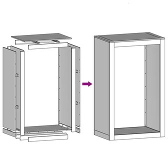 Haardhoutrek 60x40x100 cm staal groen 8