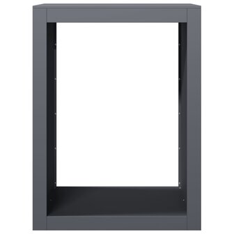Haardhoutrek 60x40x80 cm staal antracietkleurig 4