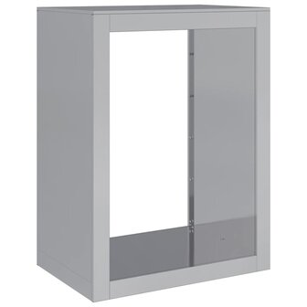 Haardhoutrek 60x40x80 cm gegalvaniseerd staal 2
