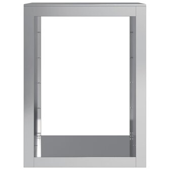 Haardhoutrek 60x40x80 cm gegalvaniseerd staal 4