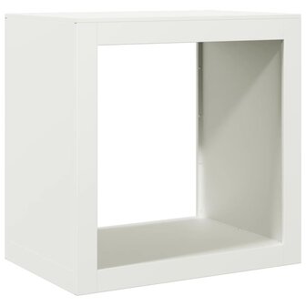 Haardhoutrek 60x40x60 cm staal wit 2