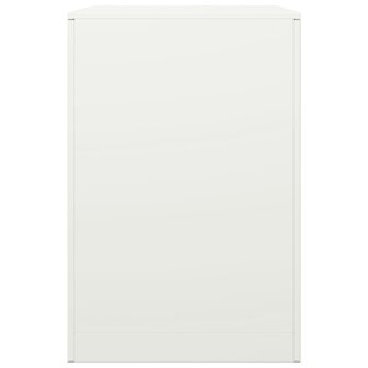 Haardhoutrek 60x40x60 cm staal wit 5