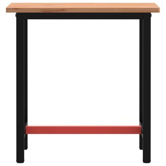 Werkbank 80x55x81,5 cm massief beukenhout en metaal 3