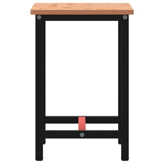 Werkbank 80x55x81,5 cm massief beukenhout en metaal 4