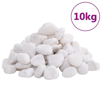 Kiezelstenen gepolijst 2-5 cm 10 kg wit 1