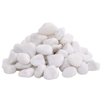 Kiezelstenen gepolijst 2-5 cm 10 kg wit 2