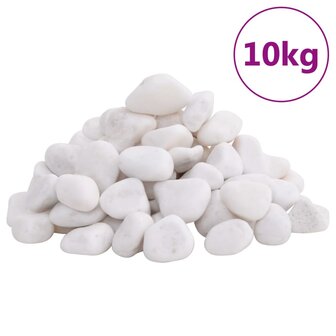 Kiezelstenen gepolijst 2-5 cm 10 kg wit 2