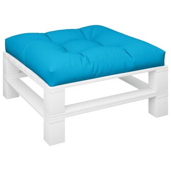Palletkussen 70x70x12 cm stof blauw 3