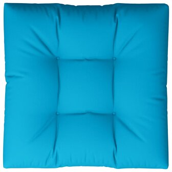 Palletkussen 70x70x12 cm stof blauw 6