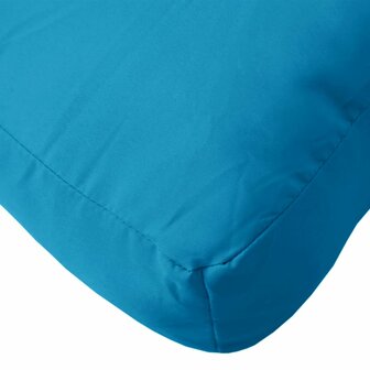Palletkussen 70x70x12 cm stof blauw 8