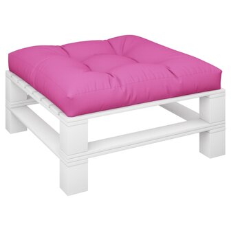 Palletkussen 70x70x12 cm stof roze 3