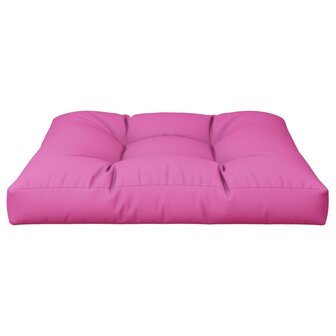 Palletkussen 70x70x12 cm stof roze 5
