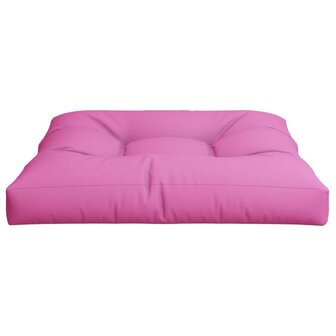 Palletkussen 70x70x12 cm stof roze 6