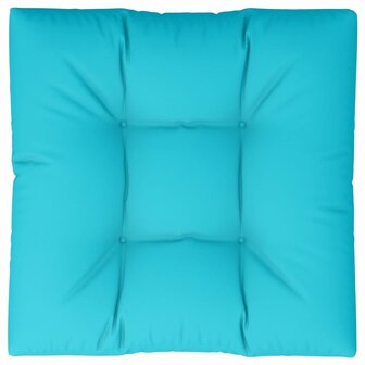 Palletkussen 70x70x12 cm stof turquoise 2
