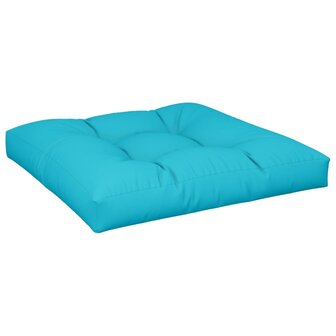 Palletkussen 70x70x12 cm stof turquoise 4