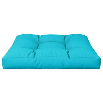 Palletkussen 70x70x12 cm stof turquoise 6
