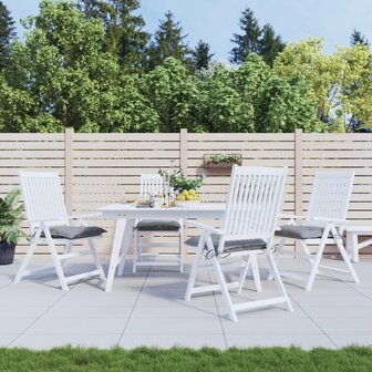 Stoelkussens 4 st 50x50x7 cm oxford stof grijs 1