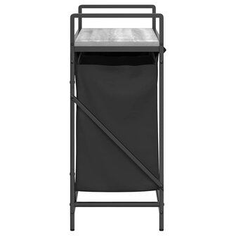 Wasmand 2 vakken met plank grijs sonoma eiken 7