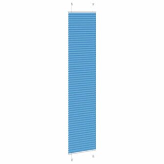Pliss&eacute; rolgordijn 50x200 cm stofbreedte 49,4 cm polyester blauw 4