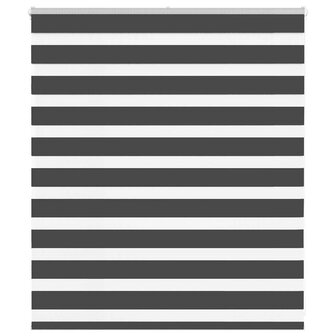Zebra rolgordijn 130x100 cm stofbreedte 125,9 cm zwart 1