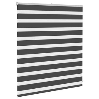 Zebra rolgordijn 130x100 cm stofbreedte 125,9 cm zwart 4