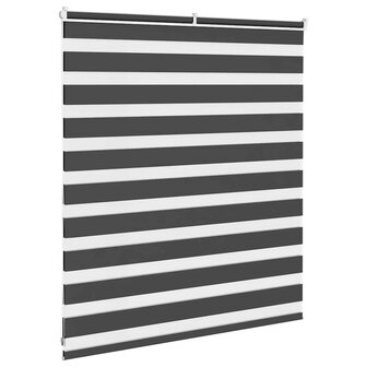 Zebra rolgordijn 130x100 cm stofbreedte 125,9 cm zwart 5