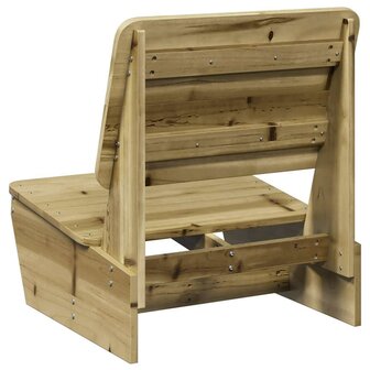 Tuinstoel 60x64x70,5 cm ge&iuml;mpregneerd grenenhout 5