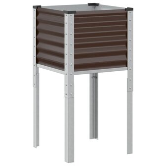 Plantenbak 45x45x88 cm staal bruin 2