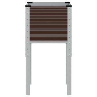 Plantenbak 45x45x88 cm staal bruin 4