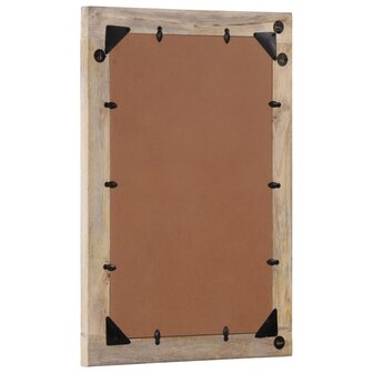 Badkamerspiegel 50x70x2,5 cm massief mangohout en glas 3