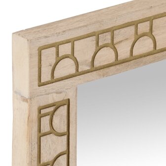 Badkamerspiegel 50x70x2,5 cm massief mangohout en glas 5