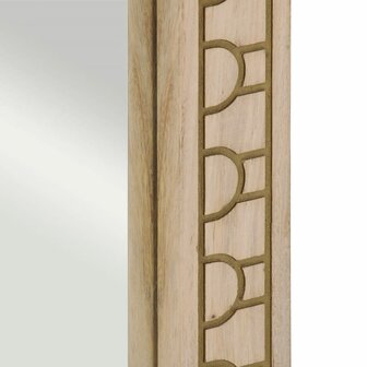Badkamerspiegel 50x70x2,5 cm massief mangohout en glas 6