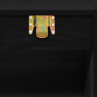   2-delige Badkamermeubelset bewerkt hout zwart 6