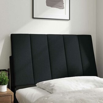 Hoofdbordkussen 90 cm stof zwart 2