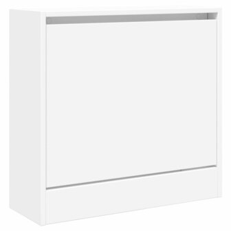 Schoenenkast 60x21x57 cm bewerkt hout wit 4