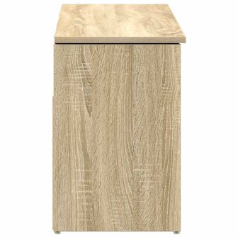 Schoenenbank 102x30,5x45 cm bewerkt hout sonoma eikenkleurig 5