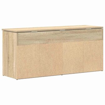 Schoenenbank 102x30,5x45 cm bewerkt hout sonoma eikenkleurig 6