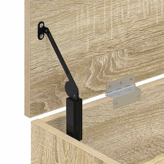 Schoenenbank 102x30,5x45 cm bewerkt hout sonoma eikenkleurig 9