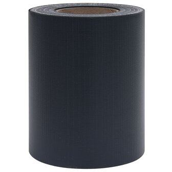 Tuinschermen 4 st 35x0,19 m PVC mat donkergrijs 4