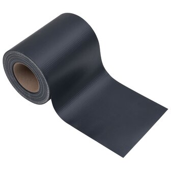 Tuinschermen 4 st 35x0,19 m PVC mat donkergrijs 5