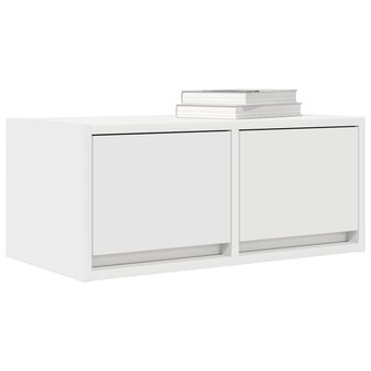 Tv-meubel 60x31x25,5 cm bewerkt hout wit 4