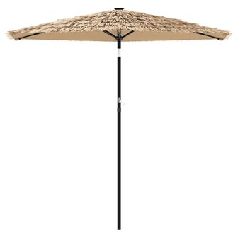 Parasol met stalen paal 223x223x213 cm bruin 3