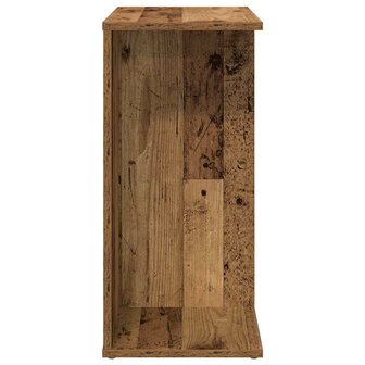 Nachtkastje 46,5x29x61 cm bewerkt hout oud houtkleurig 5