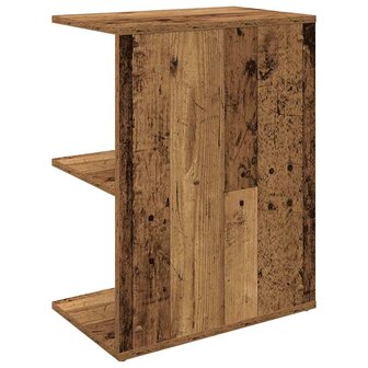 Nachtkastje 46,5x29x61 cm bewerkt hout oud houtkleurig 6