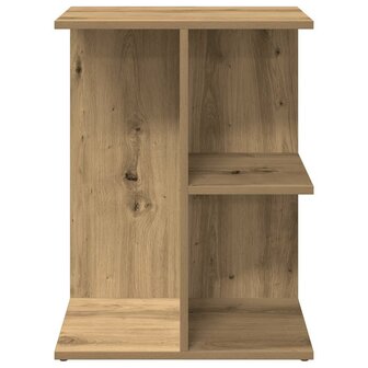 Nachtkastje 46,5x29x61 cm bewerkt hout artisanaal eikenkleurig 4