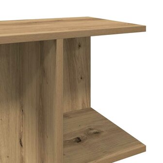 Nachtkastje 46,5x29x61 cm bewerkt hout artisanaal eikenkleurig 8