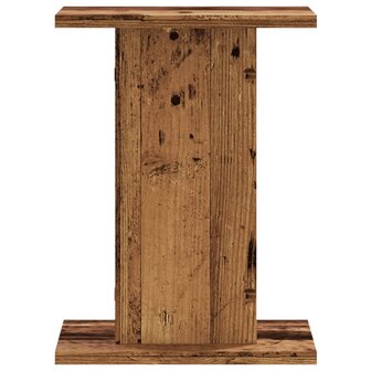 Plantenstandaards 2 st 30x30x40 cm bewerkt hout oud houtkleurig 6